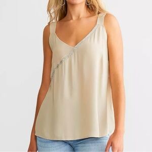 Rhinestone Wide Strap Tank Top Daytrip